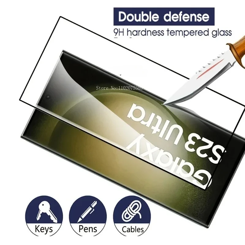 2Pcs HD Protective Glass For Samsung S23 S23+ S23 Ultra S22 S22+ S22 Ultra S21 Screen Protector For Samsung S21 S20 Plus Ultra 2