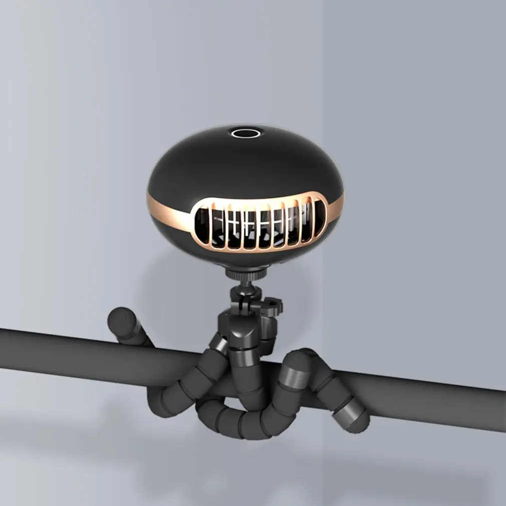 

Портативный бесшумный вентилятор USB non-Aspa с батареей 2000 мАч, вращающийся на 360 ° гибкий USB-вентилятор, штатив для коляски, беговой дорожки, офисного стола