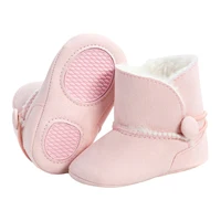 Baby Winter Snow Boot, Solid Color Fleece Lining Thick Boot with Nonslip Rubber Sole for Toddler Girls, Boys, 0-18 Months 2