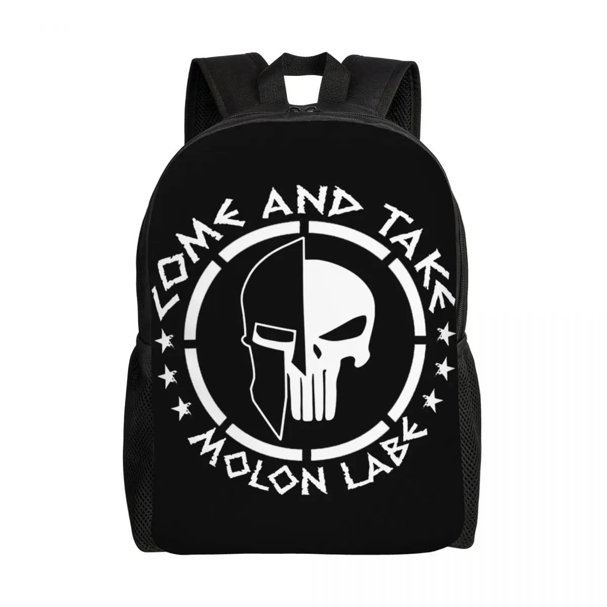 

Индивидуальный рюкзак Sparta Molon Labe Spartan с черепом для мужчин и женщин, базовая сумка для книг для колледжа, школьные сумки