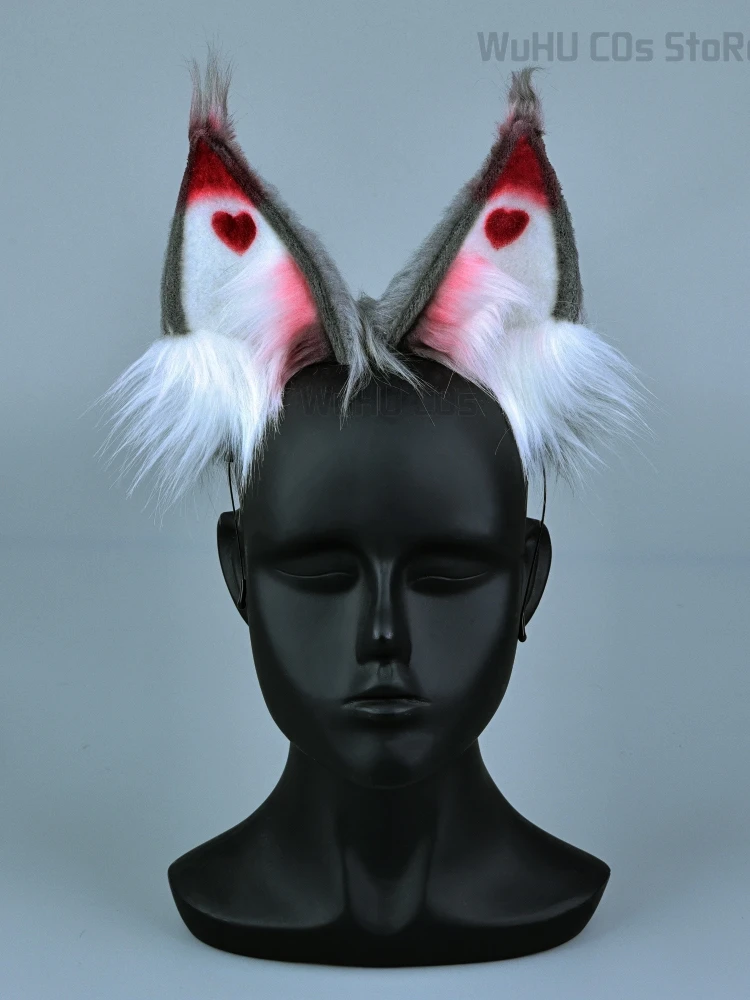 Husk Cosplay Costume Uniform Hazbin Cosplay Hotel Husk Halloween Party Cosplay Costume Black Outfits With Hat Ears Eyebrows Prop 16