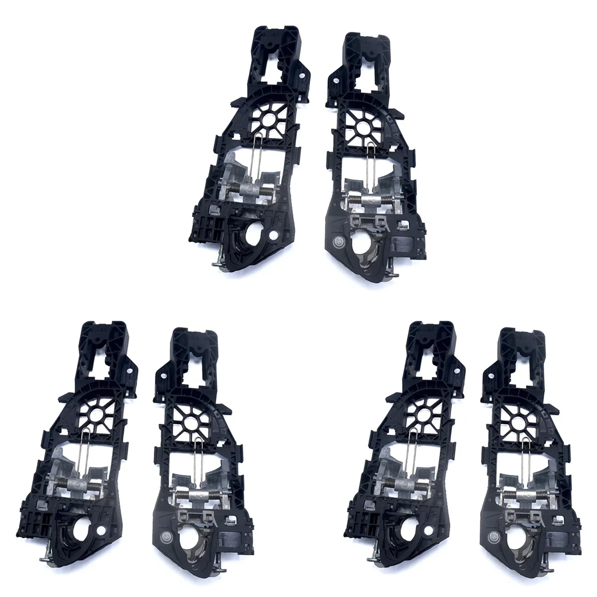 

6x 3C0837886H 3C0837885H for VW Passat B6 B7 CC Phaeton Door Handle Holder Carrier Lock Storage Hanger Bracket