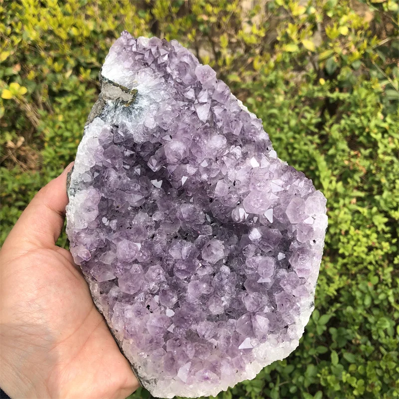 

1.7kg Large Natural Amethyst Crystal Cluster Quartz Druzy Geode Stone Healing