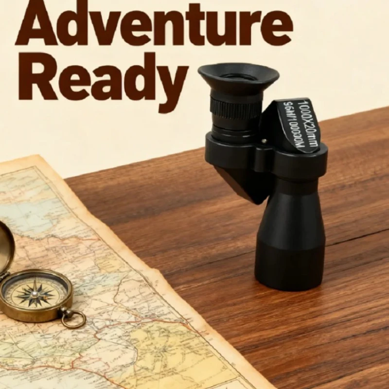 Portable 1000x20 High Magnification Zoom Monocular Telescope Mini Pocket Size, Suitable for Outdoor Fishing, Hunting, Camping