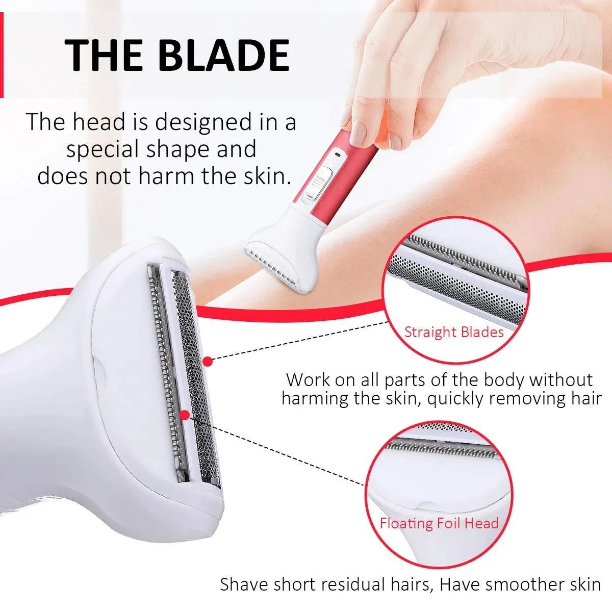 Xiaomi Electric Female Shaver Intimate Care Women's All-in-One Armpit Hair Private Pubic Hair Clean Trim and Fast Shaving New 6
