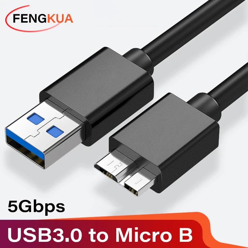 USB 3.0 Micro Cable High Speed Data SYNC For HDD External Hard Drive