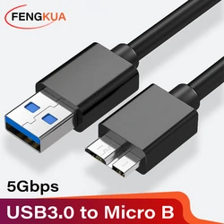 High - Speed USB 3.0 Micro B External Hard Drive Cable for 0.5m (USB3.0 to Micro B)