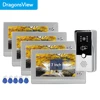 Dragonsview 7 Inch Video Intercom for Home Video Doorbell Camera with RFID Card Multiple System  Unlock Talk Rainproof 1