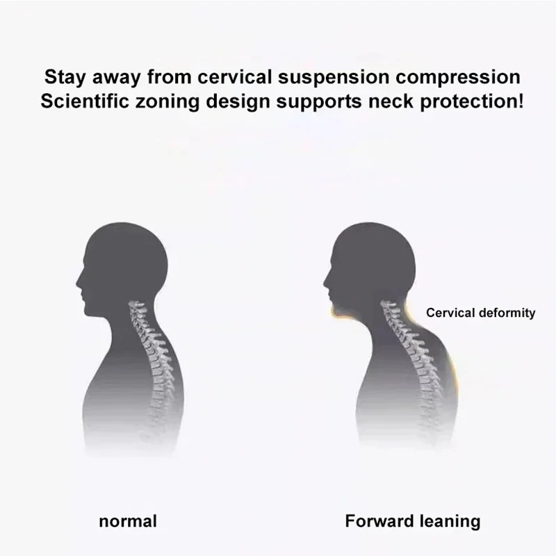 Neck Protection Pillow SPA Massage Non Collapsible Knitted Cotton Pillow Core Adult Pair Hotel Accommodation Household Home 6