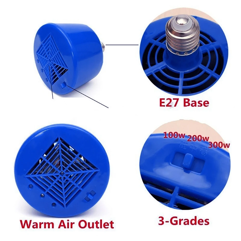 Cultivation Heating Lamp Thermostat Fan Heater Light For Chicken Pigs Pet Brooder Chickens Reptile Lamp for Pet Products Small P