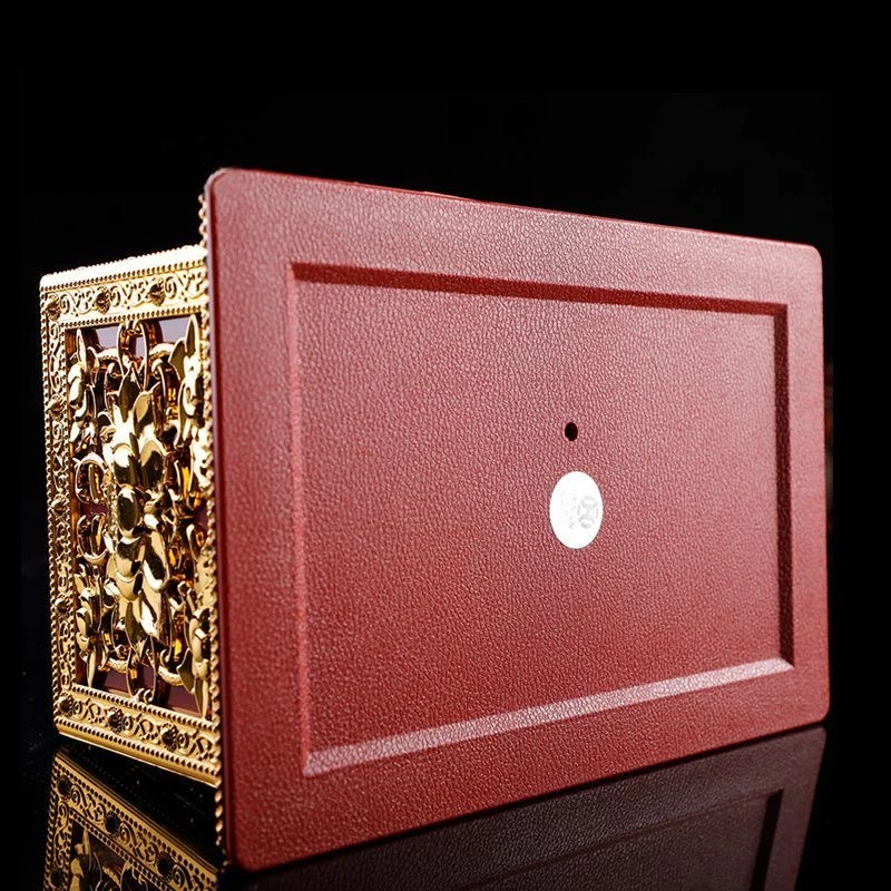 Tibetan Engraved Golden Plastic Paper Box Toilet Living Room Napkin Dispenser Buddhist Storage Box Organizer Desktop Decorative