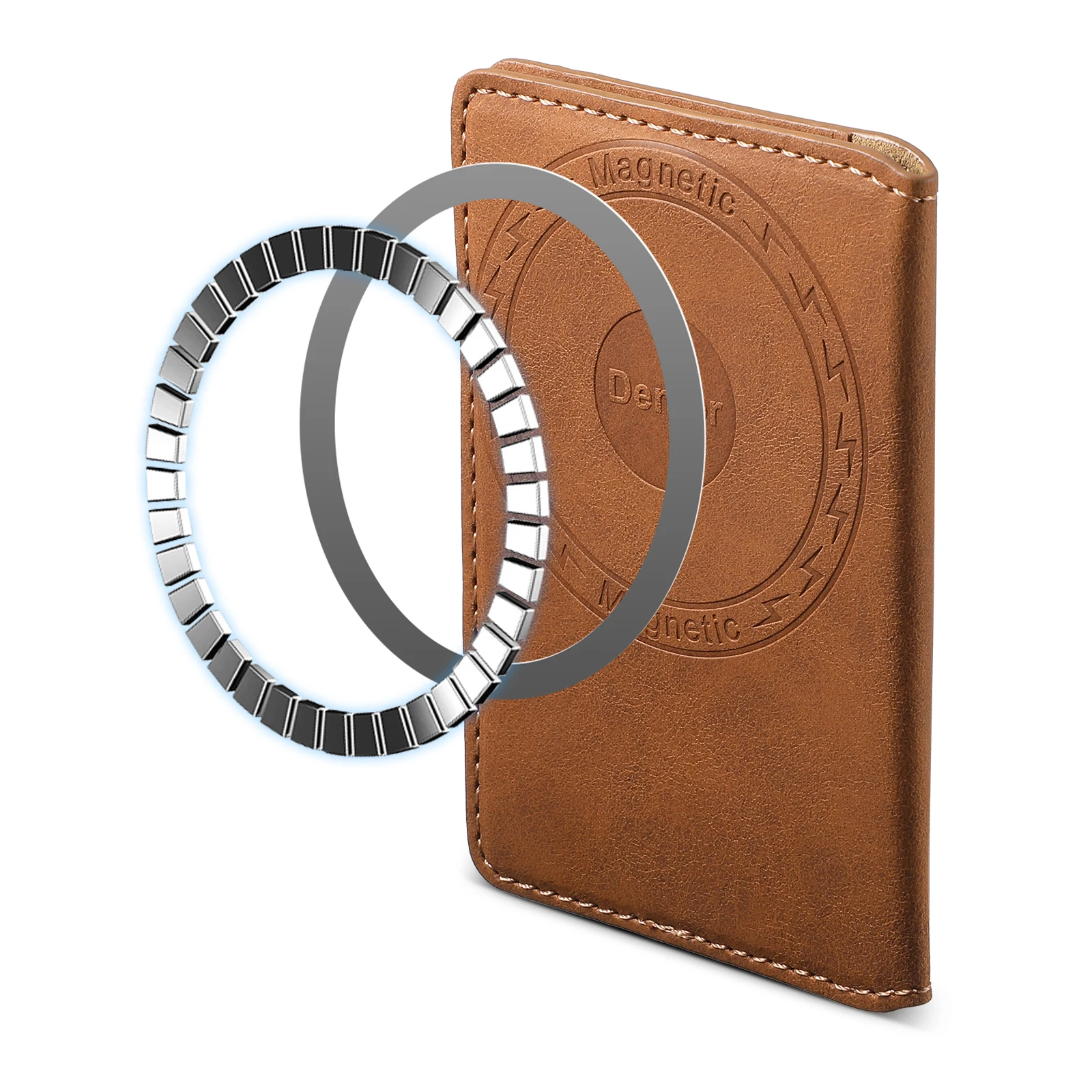 Handy-Geldbörse mit Ständer, Magnet, Klapptasche, Kartenaufbewahrung, luxuriöse Tasche aus Kunstleder – Detail 15