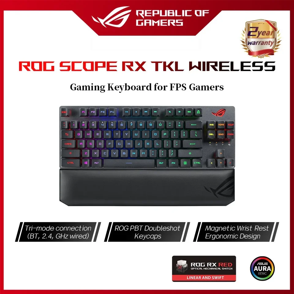 ASUS ROG Strix Scope NX Deluxe Mechanical Gaming Keyboard with Aura Sync  RGB