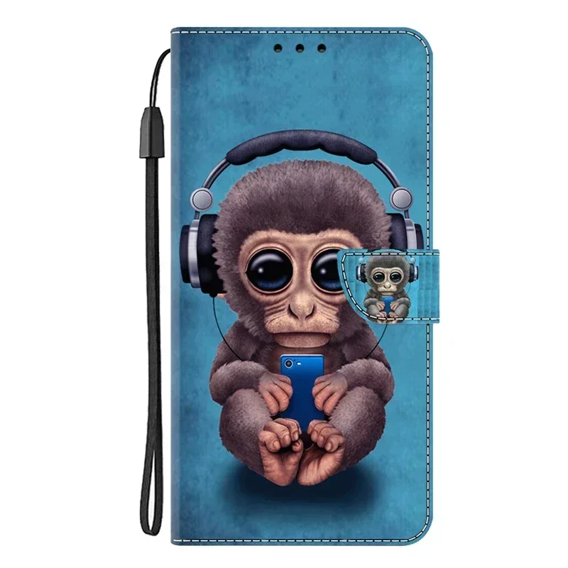 Elegant Leather Flip Wallet Phone Case with Magnetic Stand - Cute Design