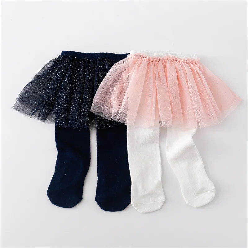 Lawadka Newborn Baby Tights Girls Cotton Lace Toddler Girl Tight Fashion Soft Infant Girl Pantyhose 0-12Month Autumn Winter girls pantyhose