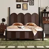 French Retro Solid Wood Beds Nordic Creative Guesthouse & Hotel Double Bed High-End Bedroom Japanese Furniture Fauteuil Lit FYBB 5