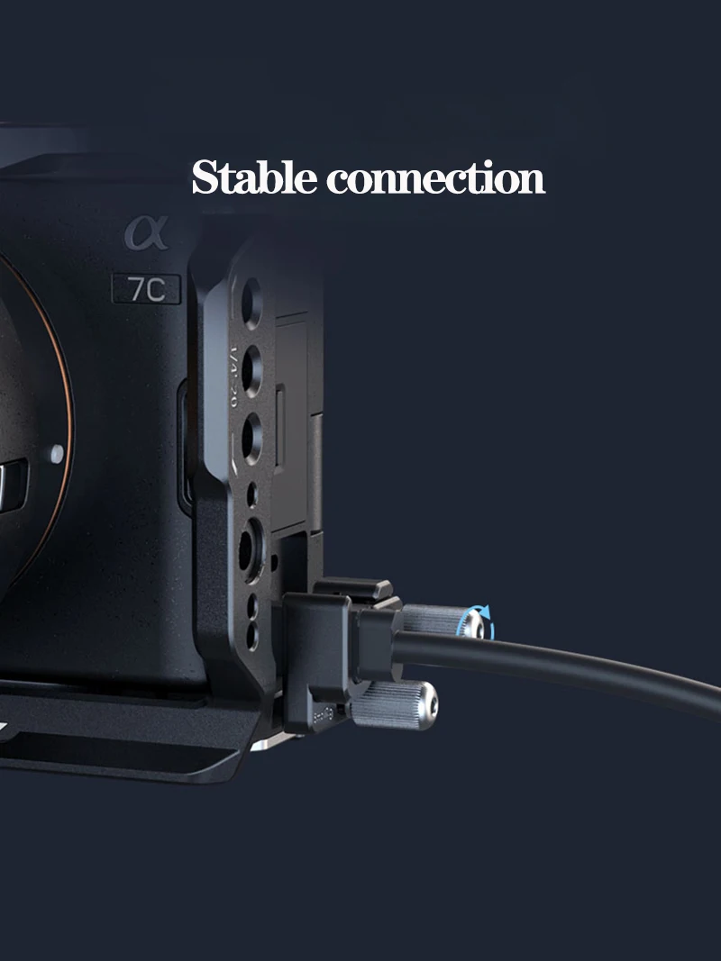 SMALLRIG Piastra Base Per Sony A7C II / A7CR – Montaggio Inferiore Con Sgancio Rapido Arca, Attacco QD E Slot Cinghia, Modello 4438