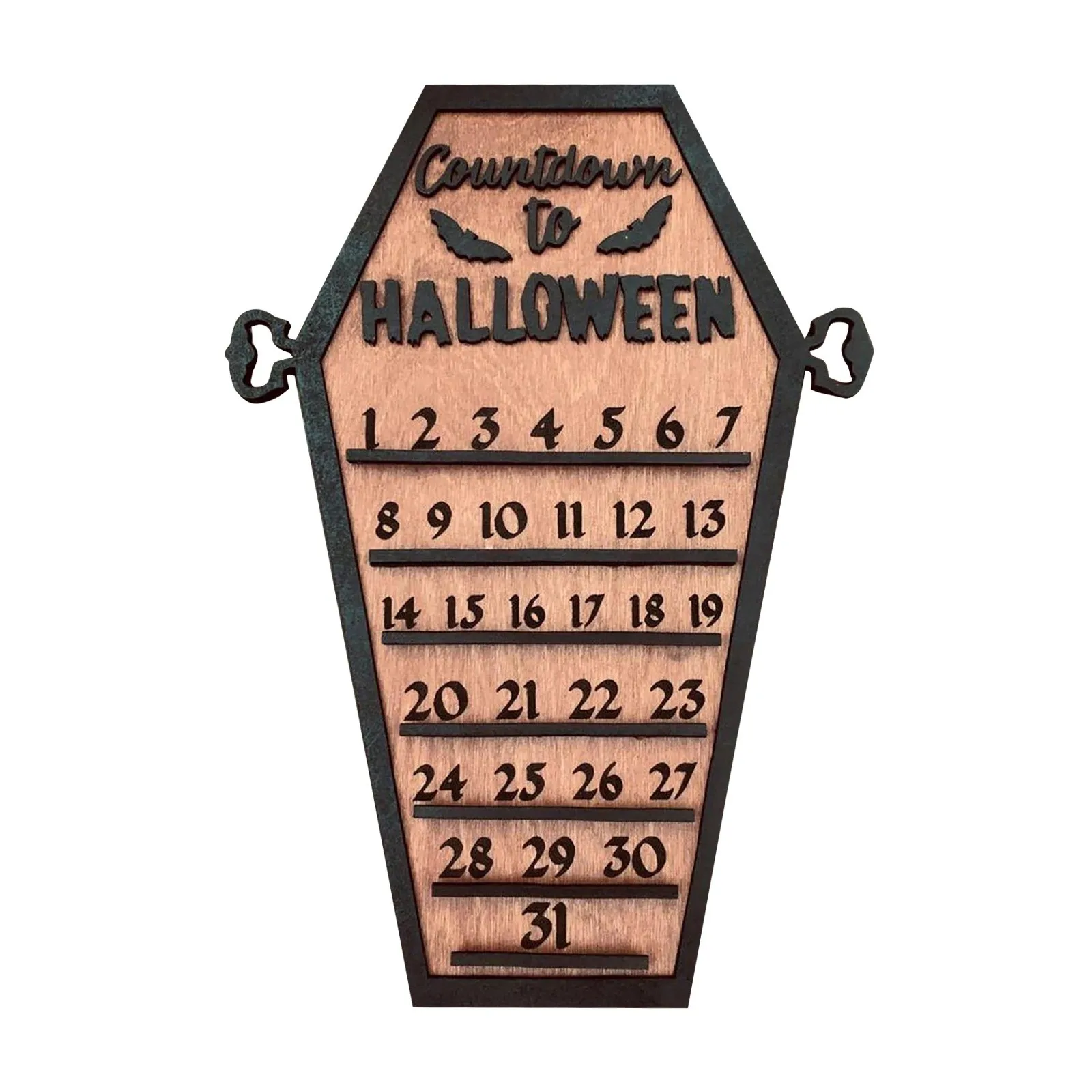

Countdown Halloween Coffin Calendar Halloween House Shaped Countdown Calendar Cutting Three Decoration DIY Halloween Countdown