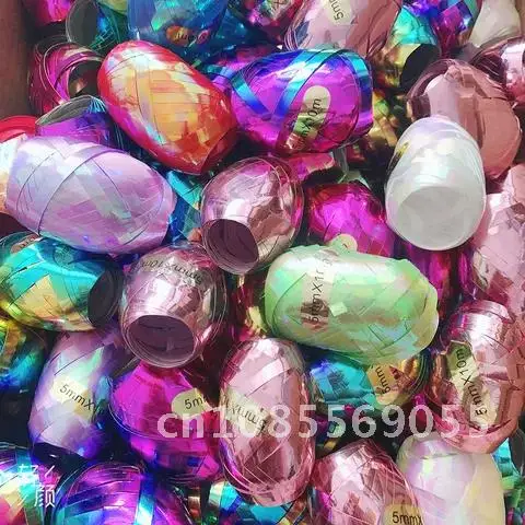 

9pcs/set 5mm*10M New Satin Ribbons Bags Gift Bag Ribbon Wedding Birthday Party Decorative For Balloons Gift Bag Cake Packing