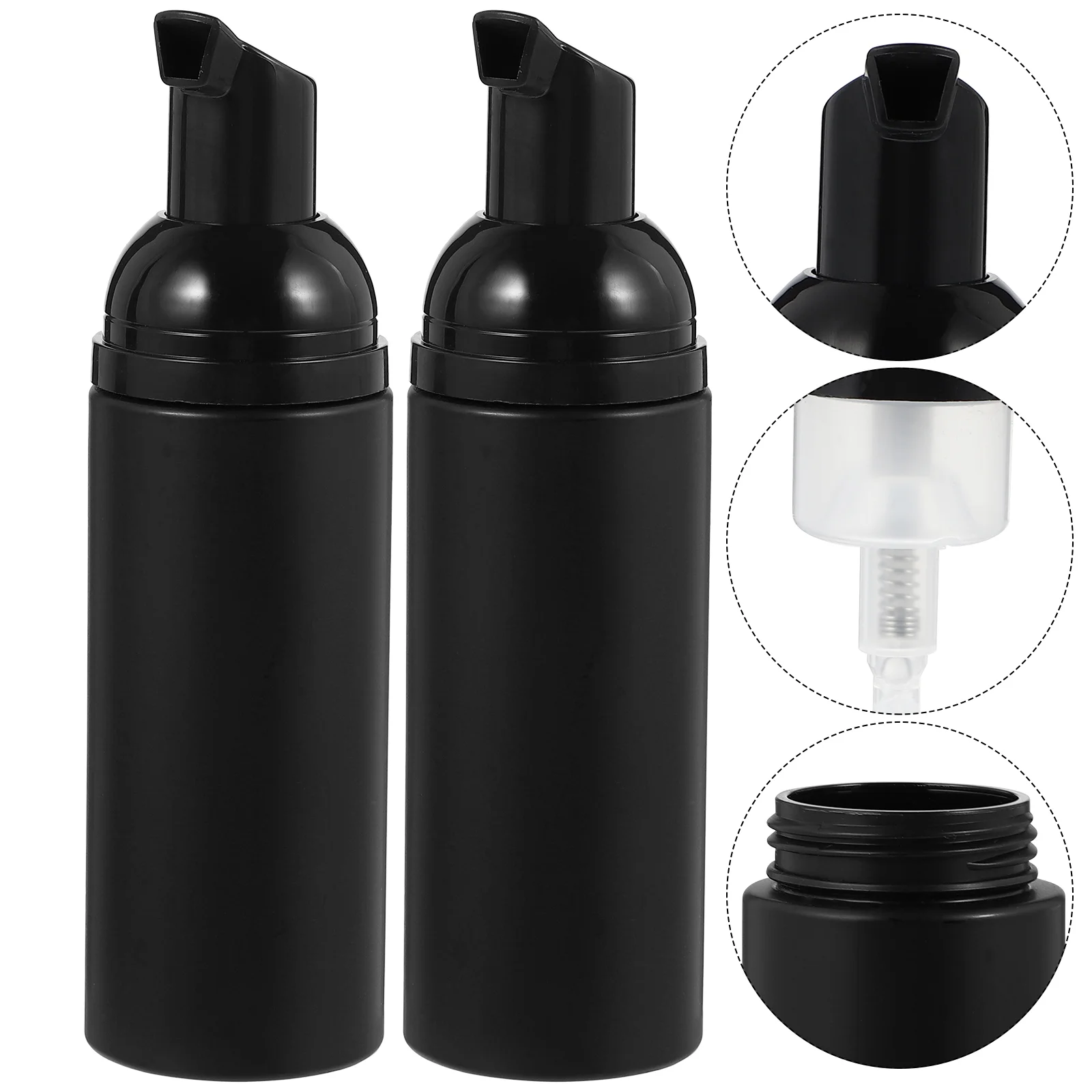 

3 Pcs Handwashing Fluid Bubble Bottle Travel Shampoo Foaming Bottles with Pump Plastic