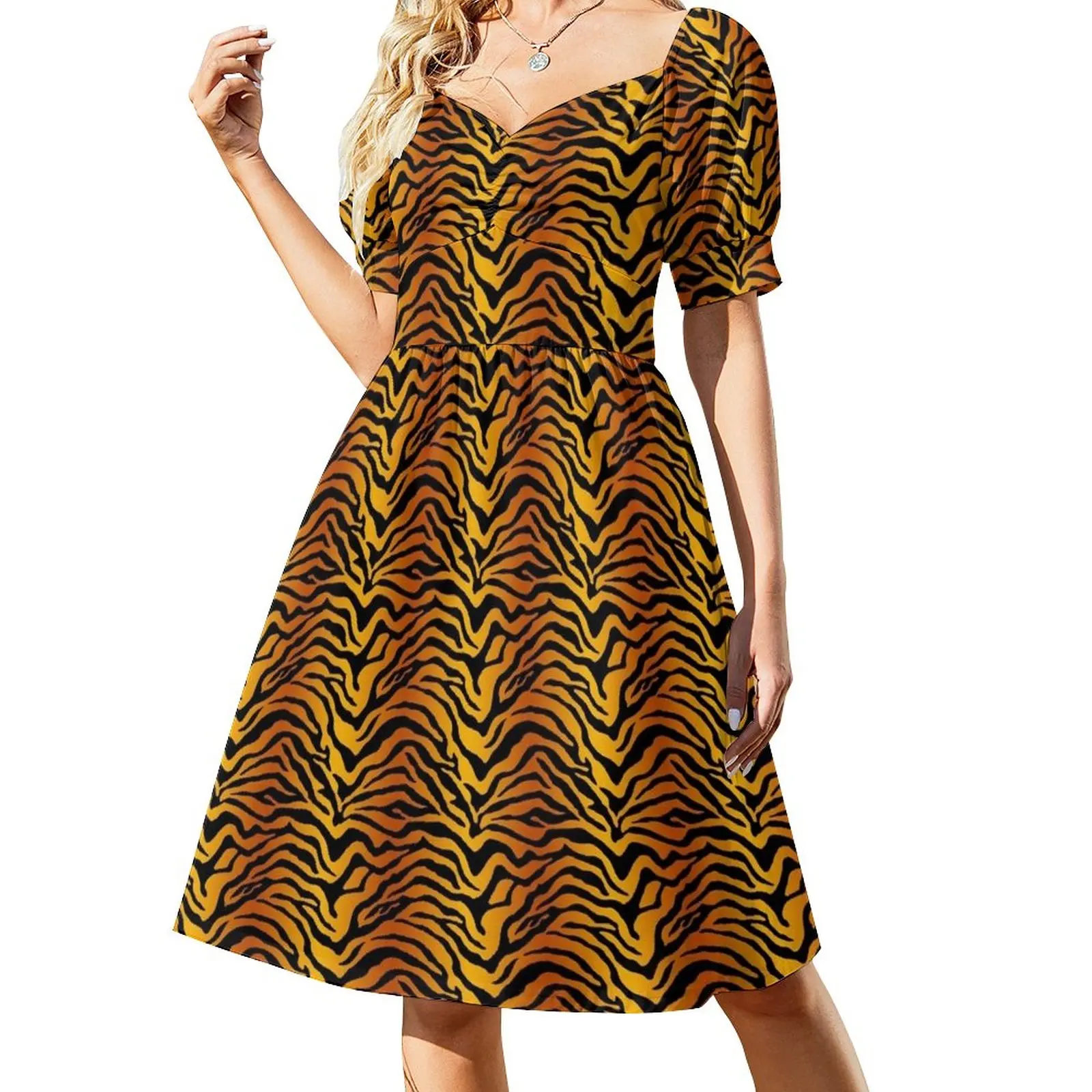

Tiger stripe print Dress Woman clothes Casual dresses prom dresses 2023