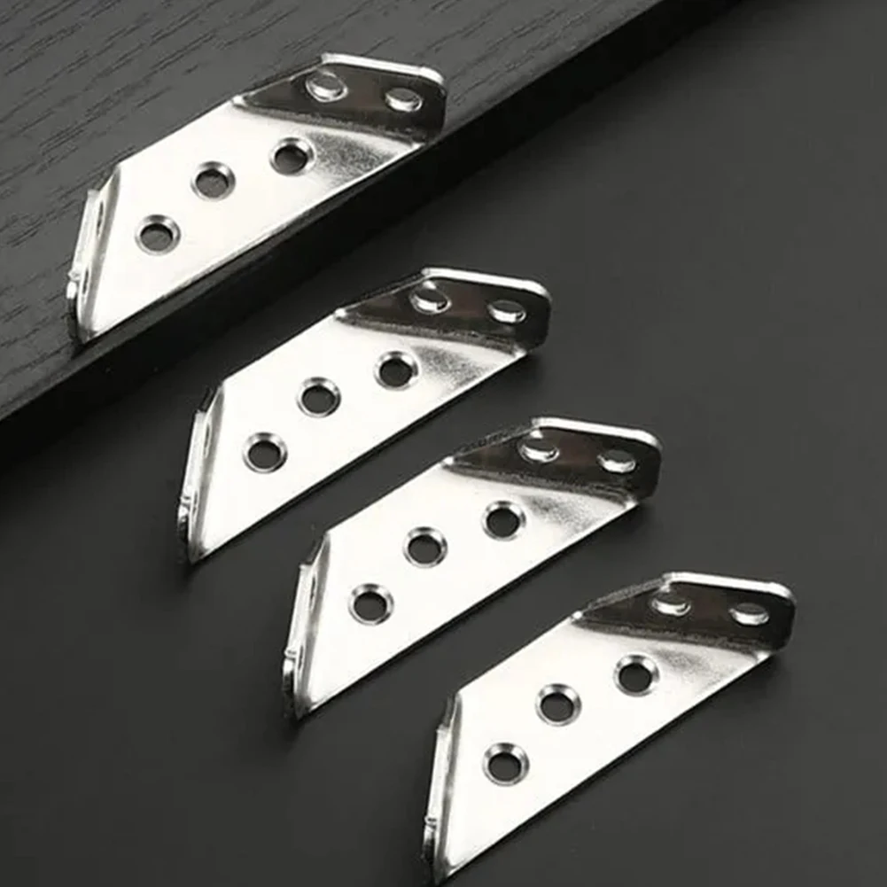 Description Picture 6 of itemUniversal Furniture Corner Connector Triangular Furniture Support with 4 Screws Furniture Bracket Stainless Steel for Furniture