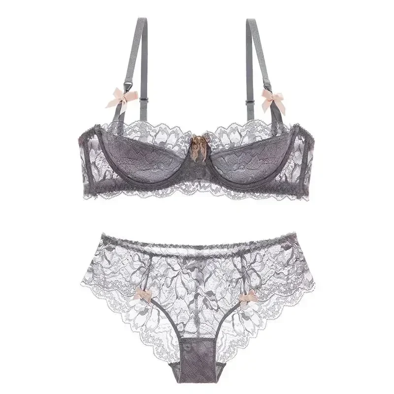 MOYISU French Romantic Lace Comfortable Breathable Sexy Tushy Slim Bra Collection Pure Desire Girls Super Beautiful Underwear SE 6