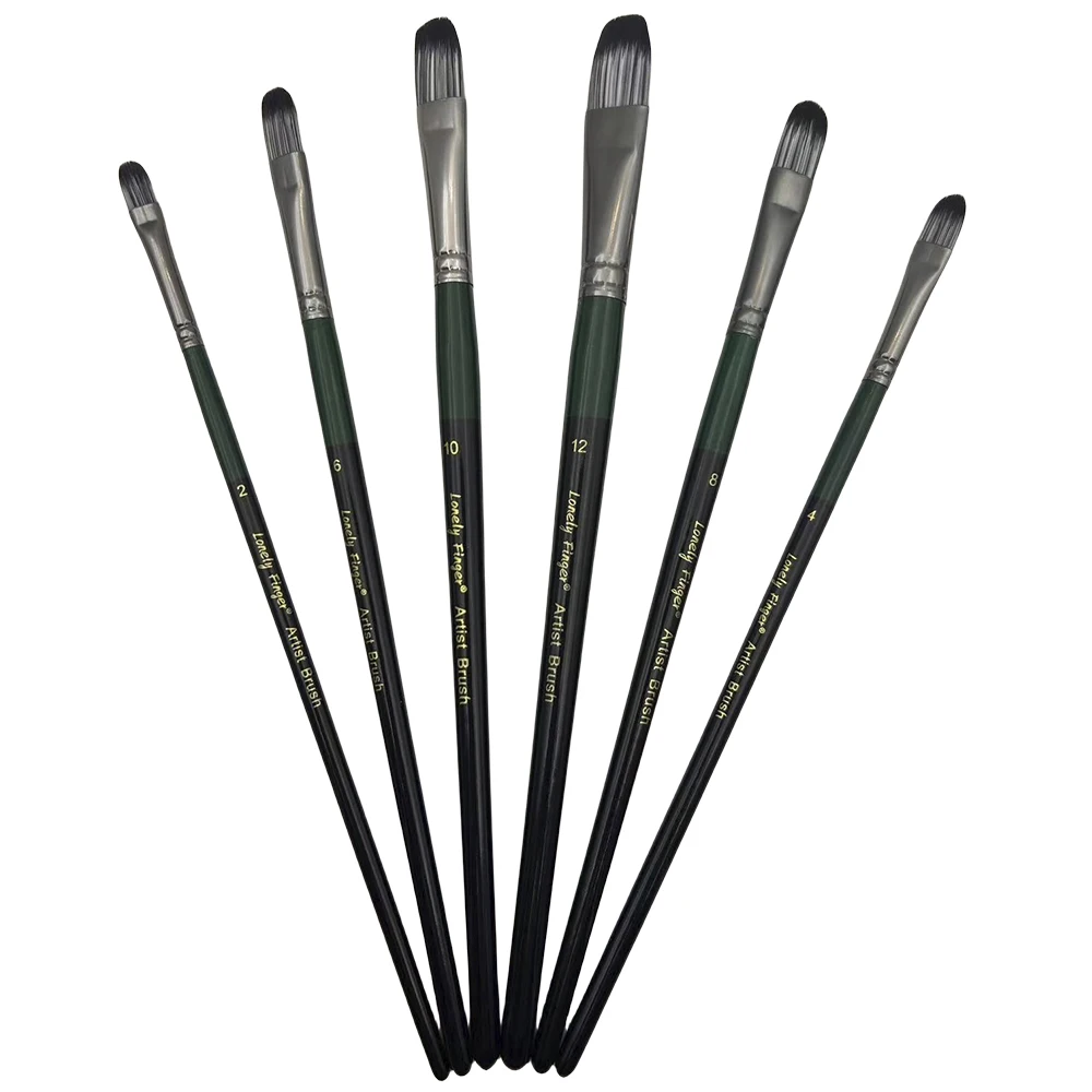 6pcs Professional Artist Paint Brush-Painting Brushes Kit, Fabulous for Canvas, Watercolor & Fabric-for Beginners and Profession 4