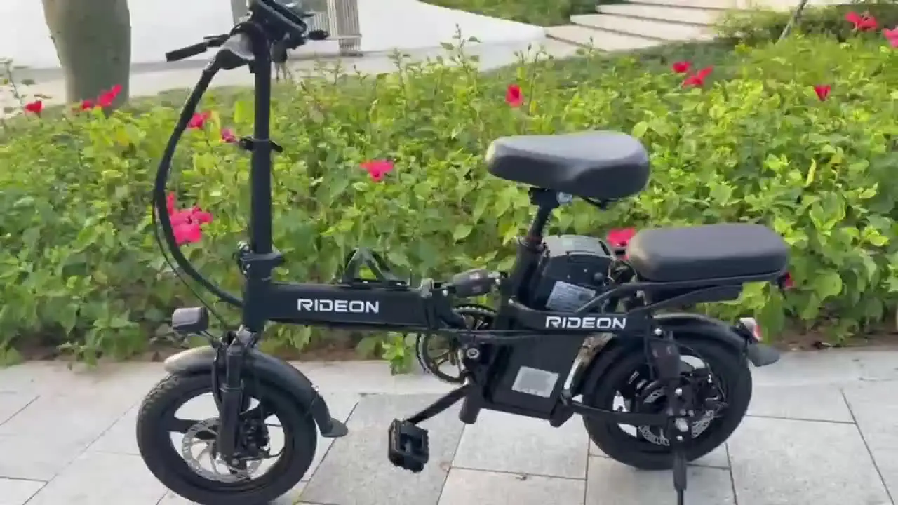 IDOTATA 48V 10Ah Foldable Electric Bike Throttle,400W Motor Electric Bicycle for Adults, Mini Ebike for Urban Commuter Man Woman