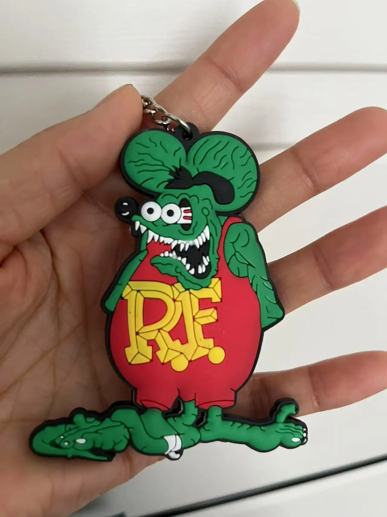 20Pcs Keychain Motorcyle RF Ratfink Rat fink mouse PVC