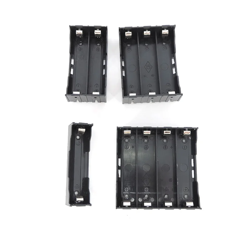 18650 Power Bank Cases 4pcs ABS 1X 2X 3X 4X Battery Holder Storage Box Case 1 2 3 4 Slot Batteries Container With Hard Pin battery storage box battery case power bank box battery holder power bank case charging treasure box battery box
