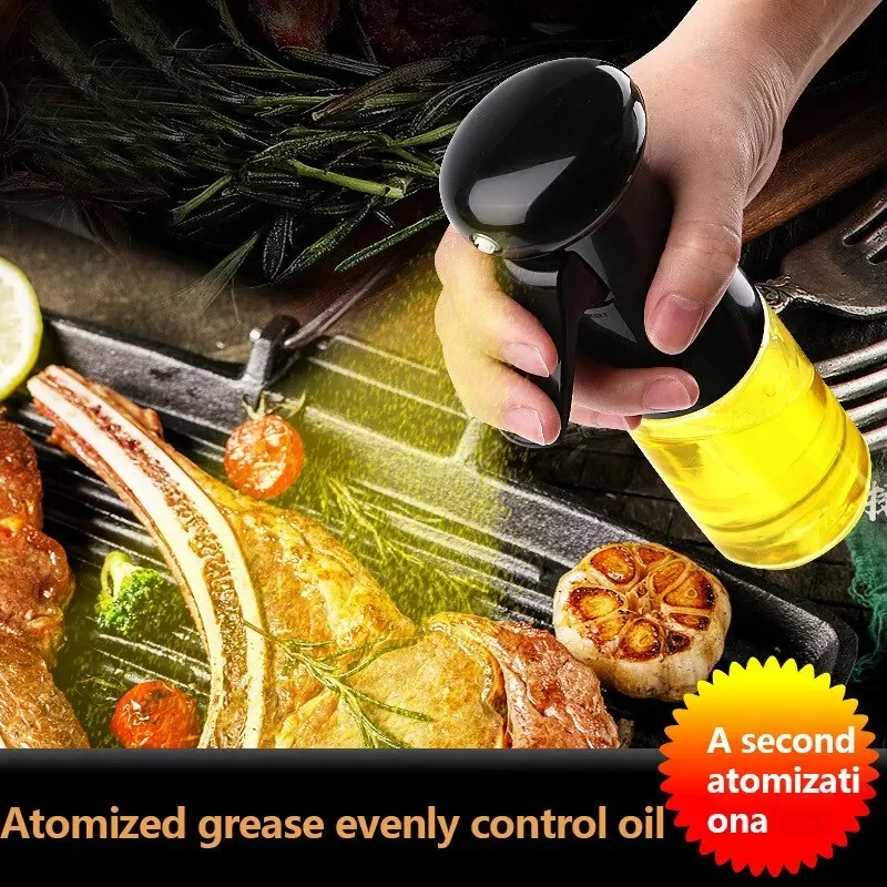 Description Picture 4 of itemTransparent Cooking Oil Bottle Cookware Bbq Olive Oil Spray for Fitness Sauce Sprayer Set Tableware Kitchen Dining Bar Home