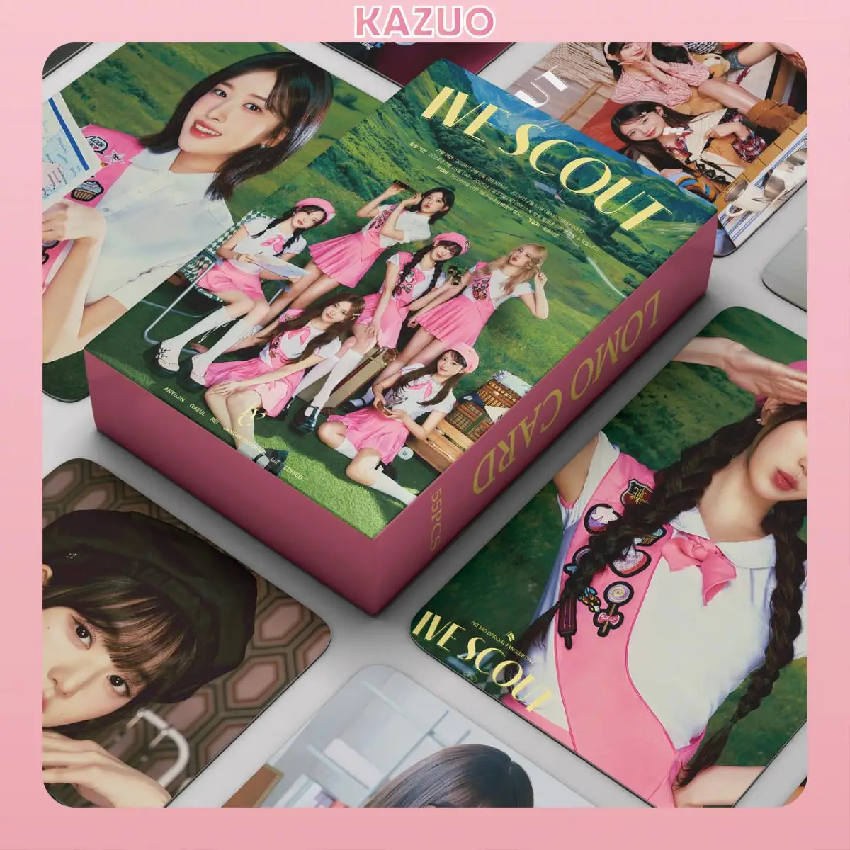 

KAZUO 55 шт. IVE разведчик альбом ЛОМО карточка Kpop фотокарточки почтовые карточки серия