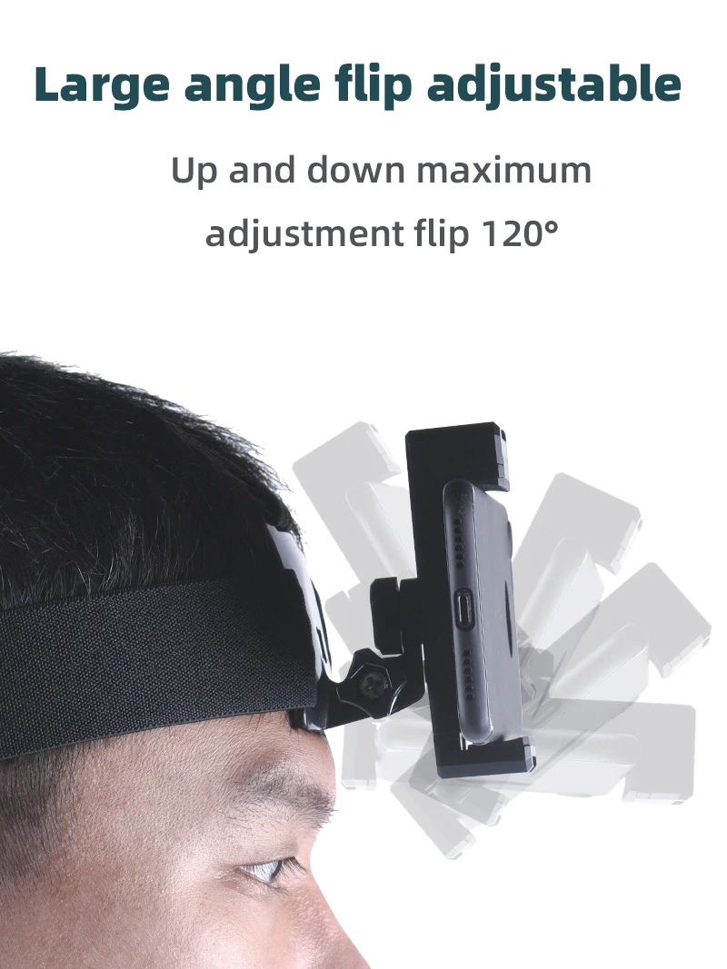 Description Picture 5 of itemHeadband Holder for Gopro Action Camera with Mount Clip Headband Holder Smartphone Mobile Phone Live Video Portable Accessories
