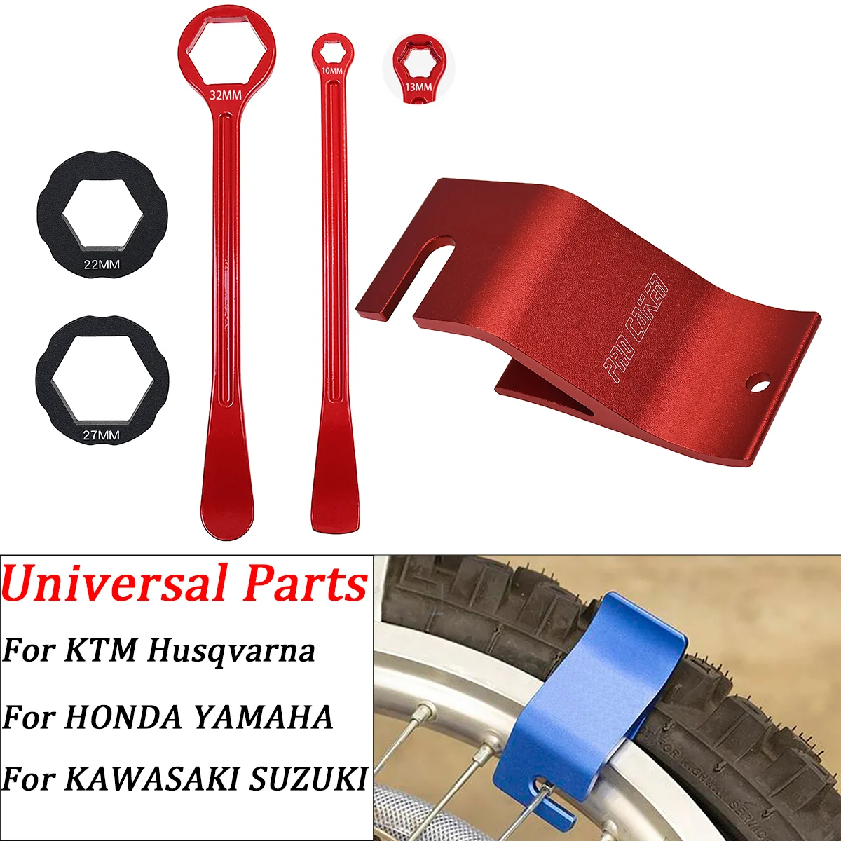 Für Husqvarna Husaberg Honda Kawasaki Suzuki Yamaha KTM Motorrad CNC Reifen Installation Werkzeug Reifen Hebel Schlüssel Werkzeug