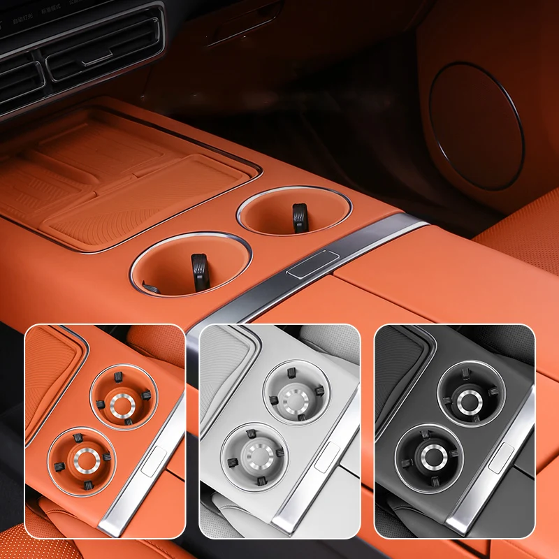 Car Water Cup Holder Frame for Li Lixiang L6-Central Control Silicone Cup Protective Cover Interior Accessories
