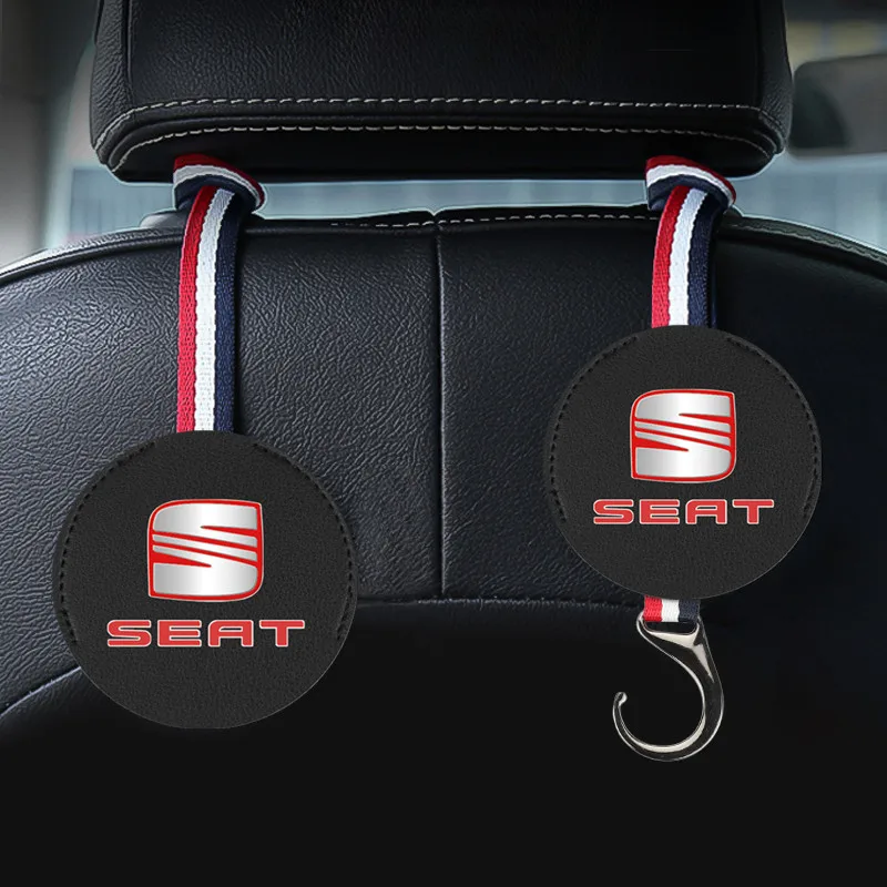 Car Back Seat Hooks Headrest Hanger Bag Holder for Seat Leon FR+