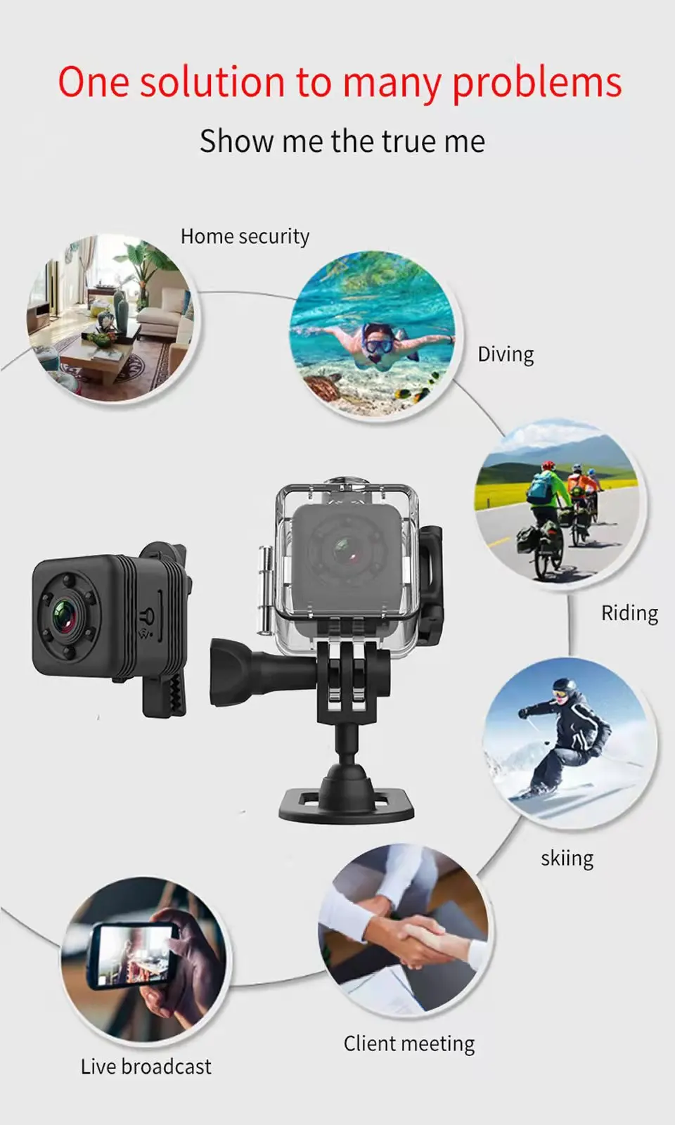 SQ29 Mini Body Camera Outdoor Waterproof Magnetic Absorption Sports Cam Dark Infrared Night Vision Network Wireless WIFI Camera hd camcorder