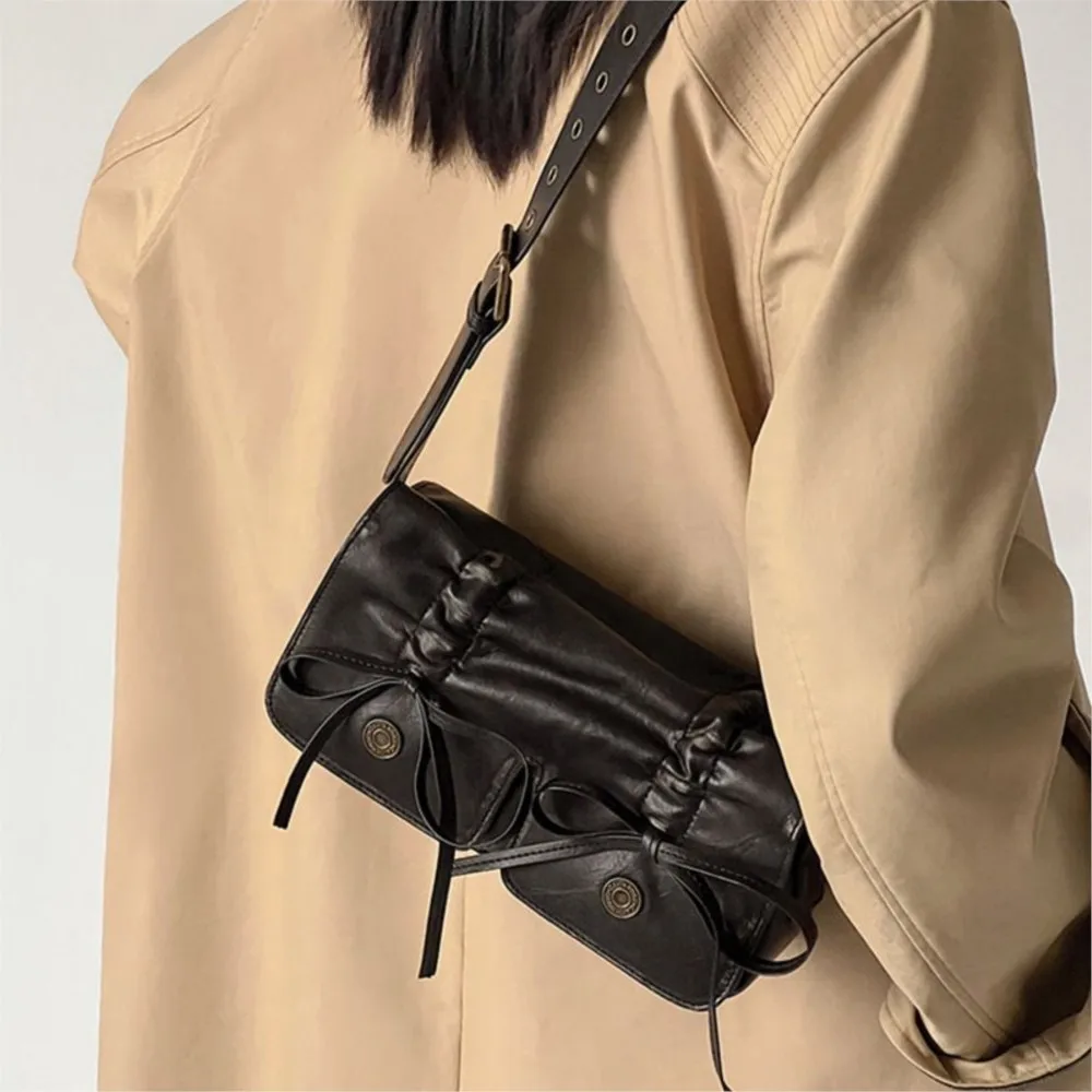 JIAERDI Sweet Cool Pink Plaid Handbag Women New Hot Girls Bow Chic Underarm Bags Ladies Harajuku Messenger Bag Bolsos Aesthetic