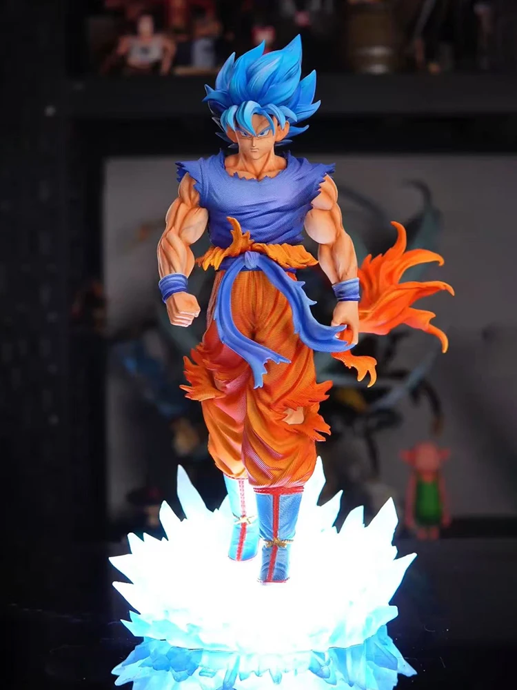 Son Goku Figure Juguetes De Goku Super Saiyan Blue 33cm Dragon