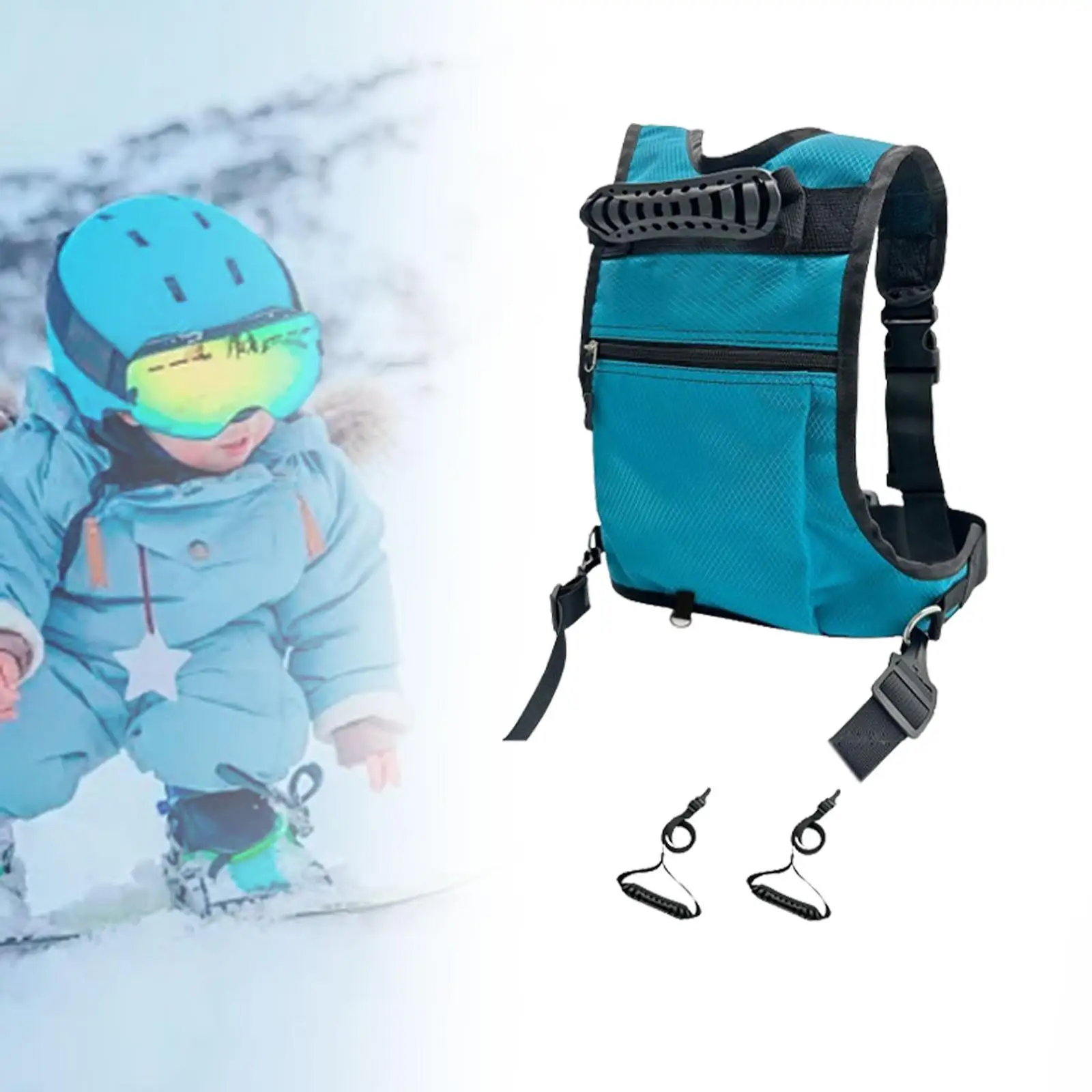 Ski and Snowboard Harness for Kids Skateboard Training Equipment Ski Shoulder Harness for Skateboarding Skating Winter Sports