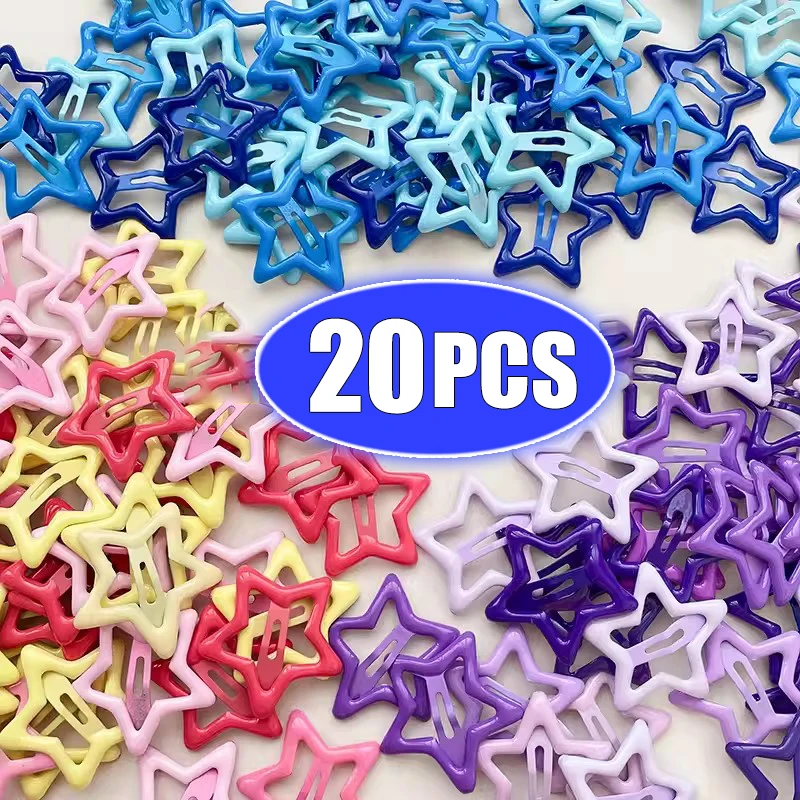 Y2K Dopamine Colorful Pentagram Hair Pins Stars Ins Sweet Cool Cute Versatili Fermagli Per Capelli Per Ragazze Accessori Per Capelli Coreani