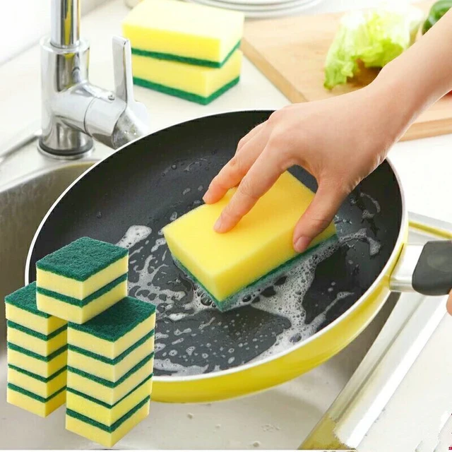 24pcs Non-Scratch Scrub Sponges Kitchen –