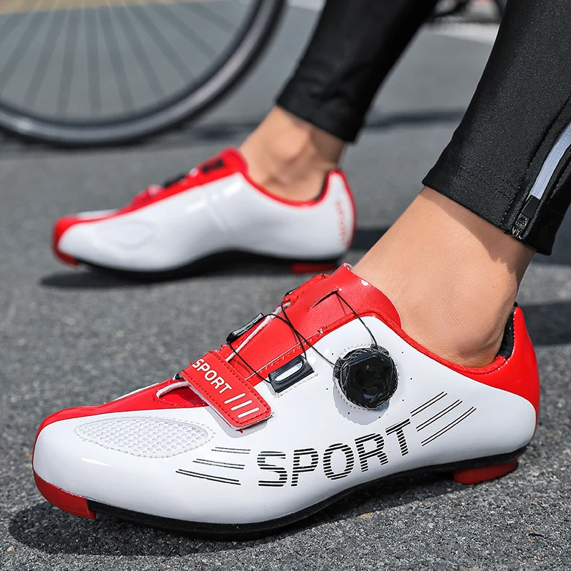 New men's and women's cycling shoes Outdoor sports shoes Couple's anti slip mountain road cycling shoes