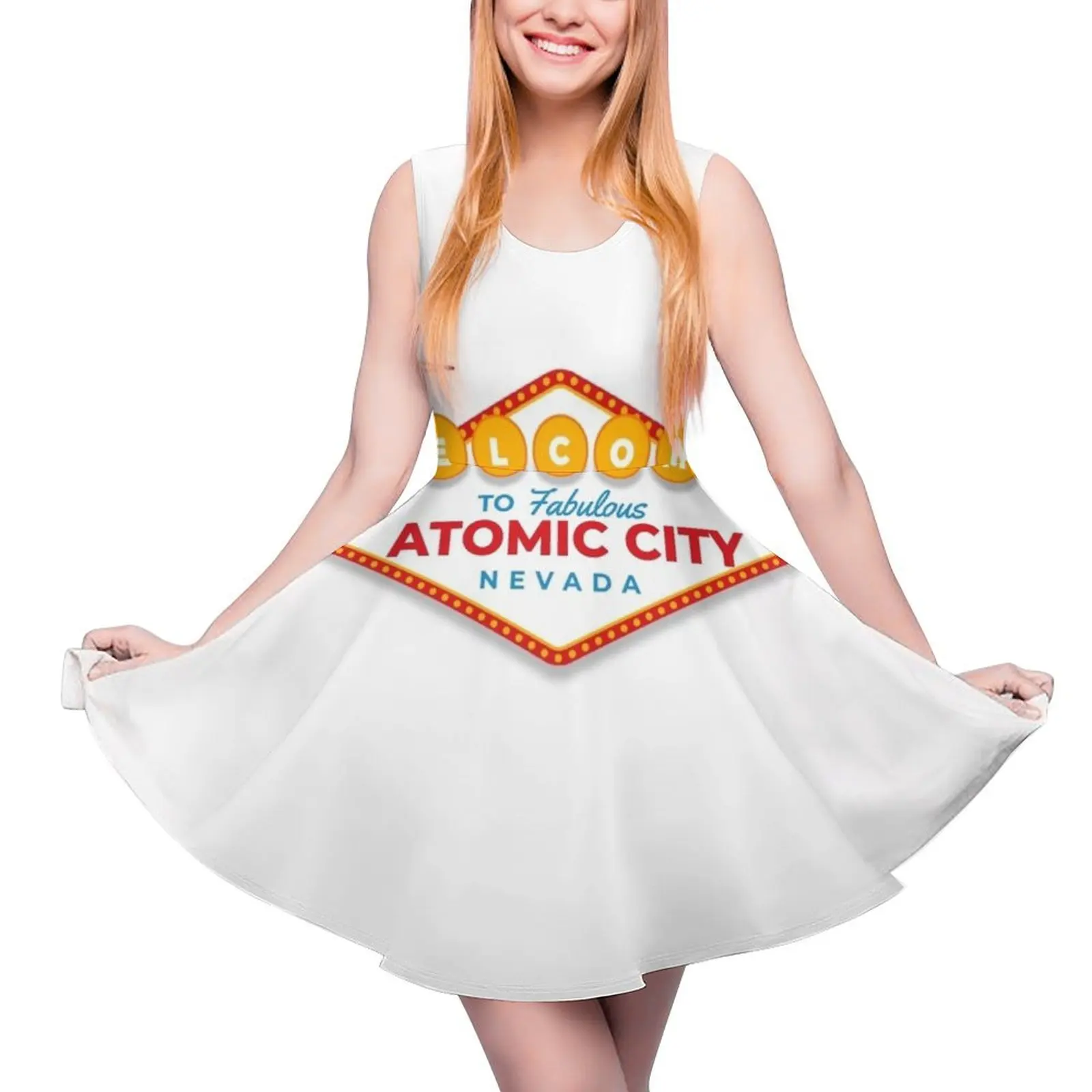 welcome to atomic city Sleeveless Dress purple dress Evening dresses summer outfits for women 2024