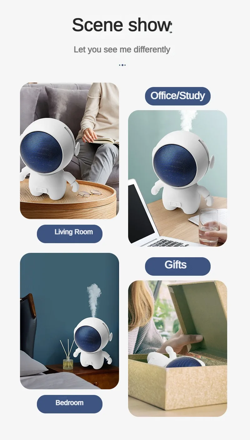 Description Picture 3 of itemOffice desktop heater heater creative household small portable humidifier warm humidifier