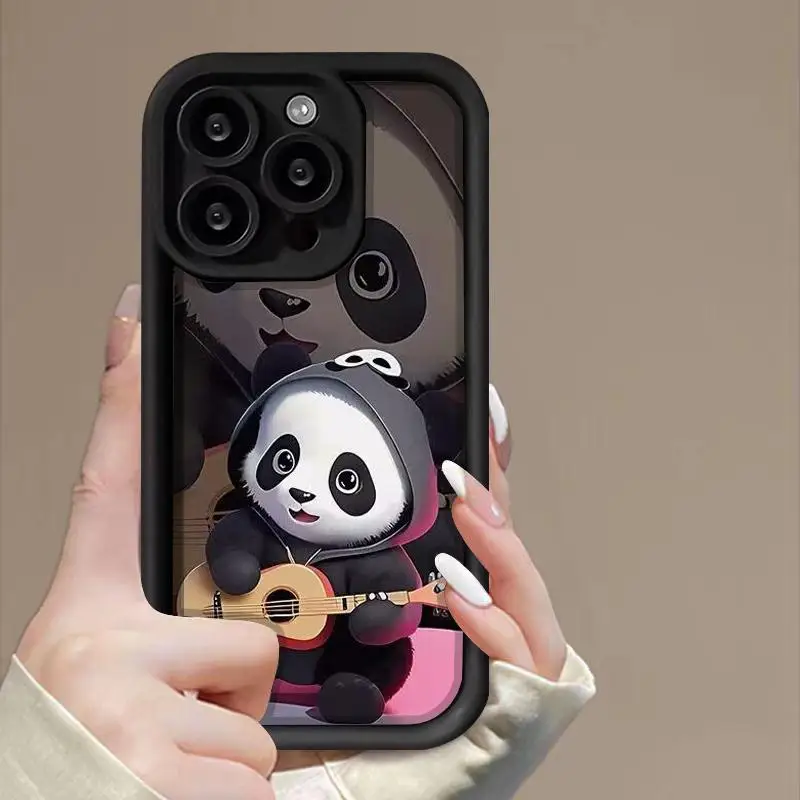 Cute Panda Coffee Design Phone Case Cover