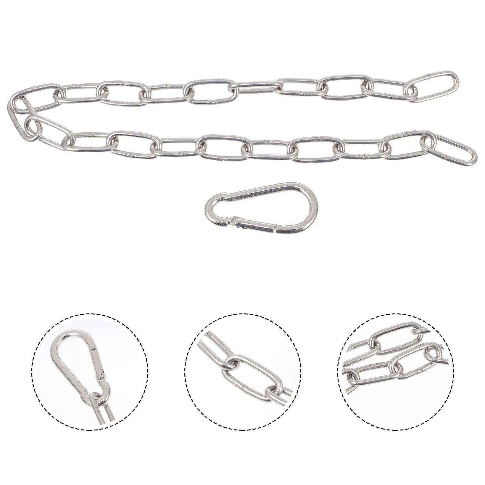 Compression Handle Extension Chain Fitness Accessories for Chains Gym Iron Cable Machines