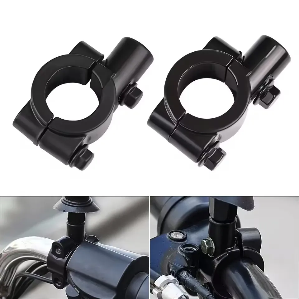 1PC Motorcycle Mirror Mount 8MM / 10MM Motorcycle Modified Rearview Mirror Seat Moto Bracket Adapter Handlebar Bracket