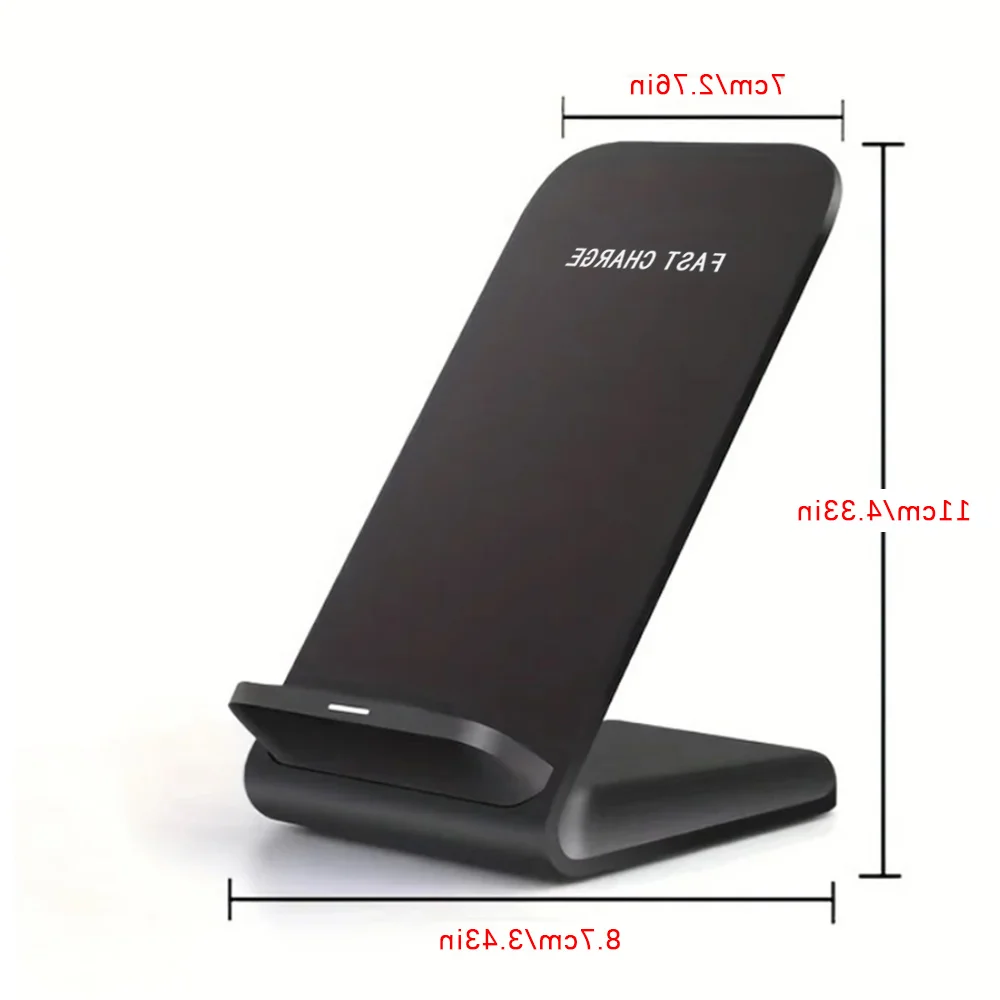Support de charge sans fil rapide compatible avec Samsung S24/S23/S22/S21 Ultra, iPhone 17-12 Pro Max et smartphones Xiaomi